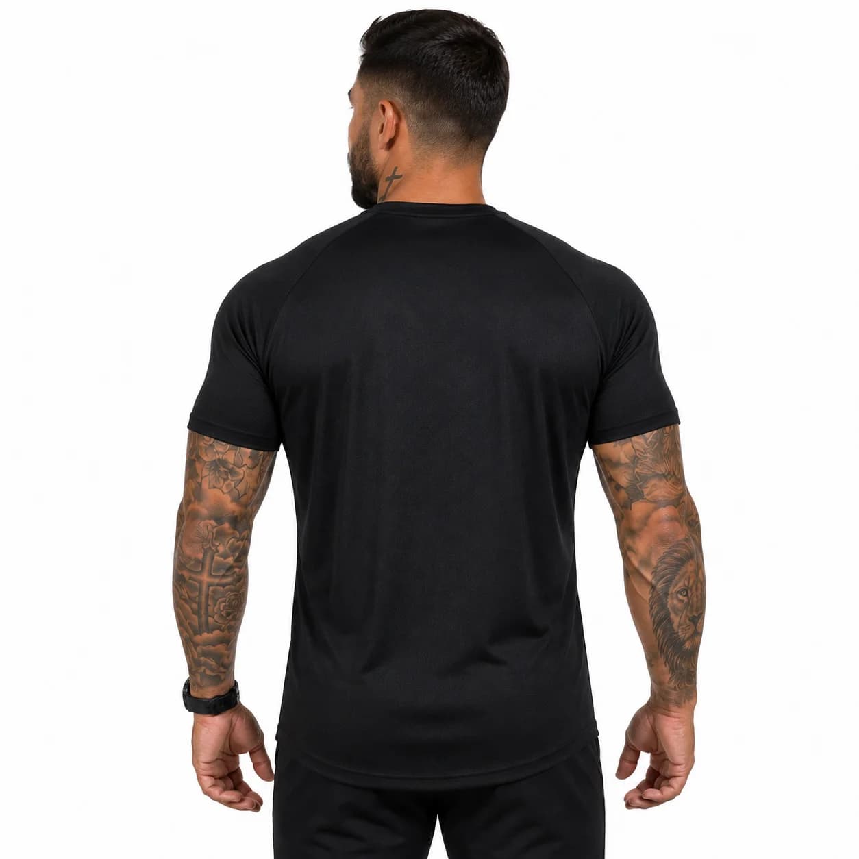 Camisa Raglan Space Preta — costas