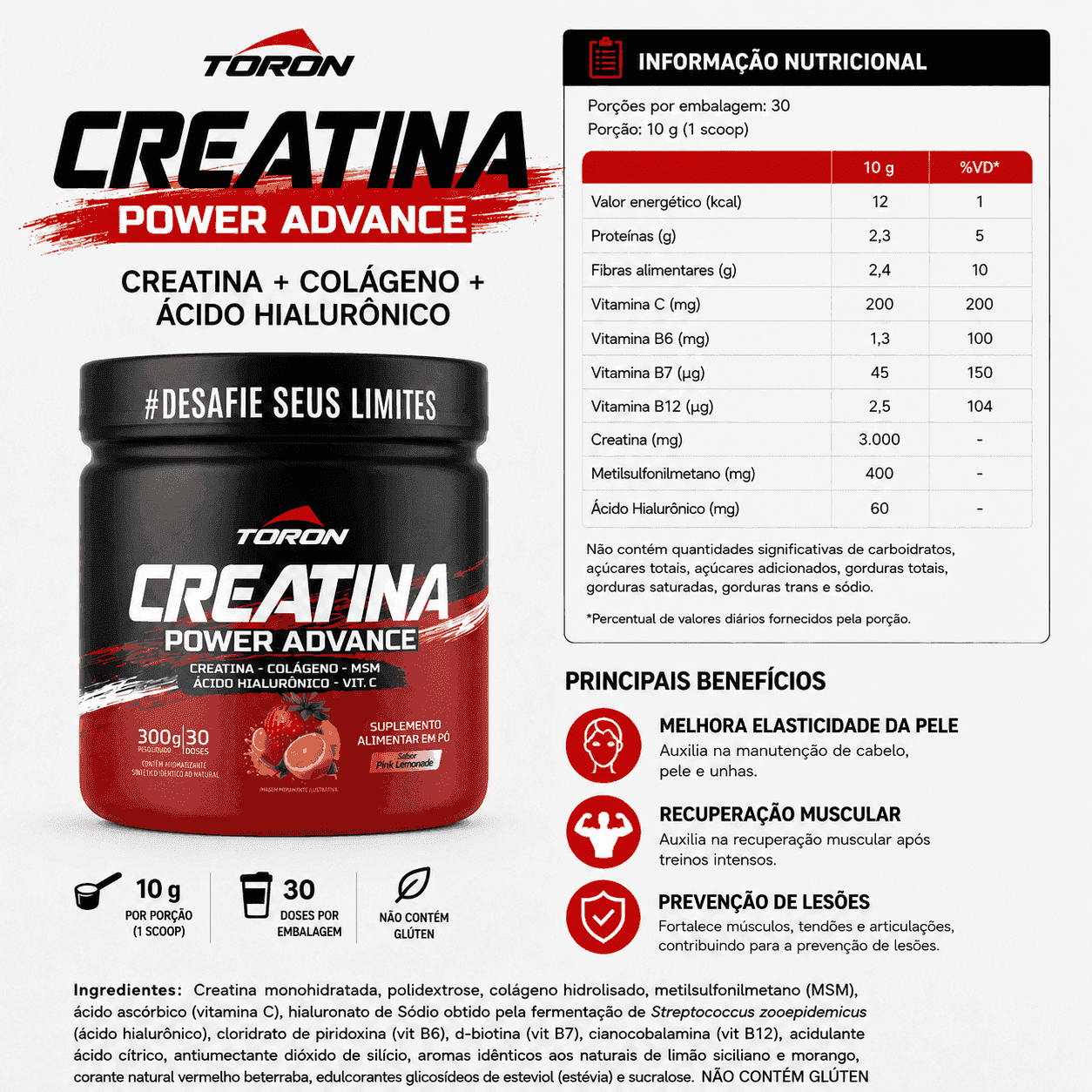 Creatina Power Advance Toron — Foto lifestyle