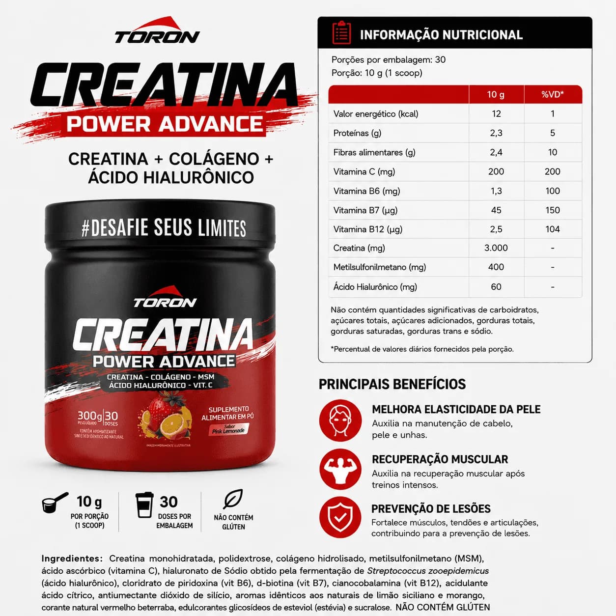 Creatina Power Advance Toron — Foto lifestyle