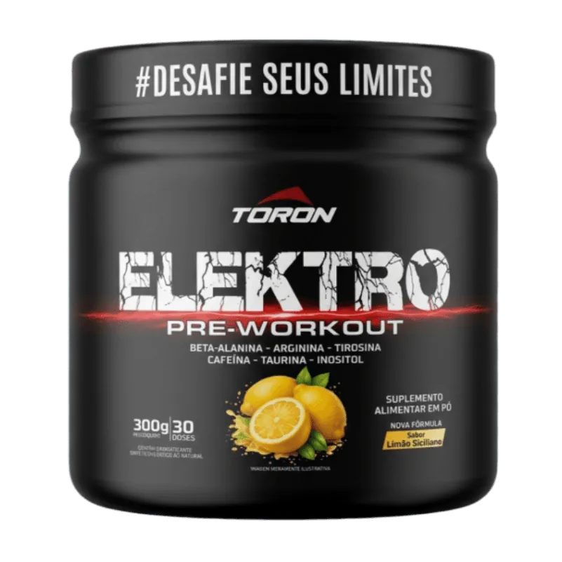 Elektro Pre-Workout Toron 300g — Sabor Limão Siciliano