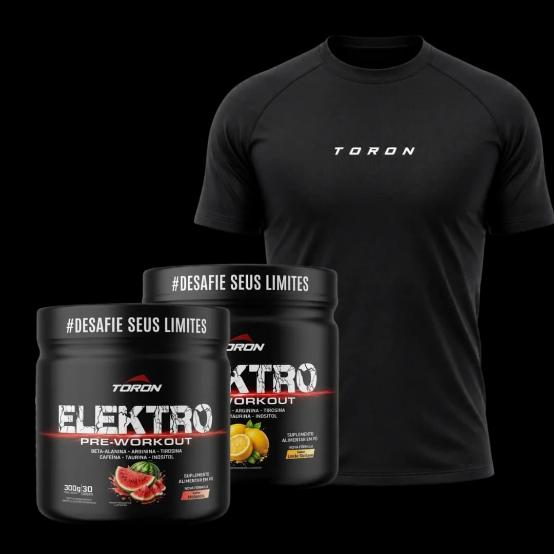 Combo 2× Pré-Treino com Camisa Raglan Space grátis